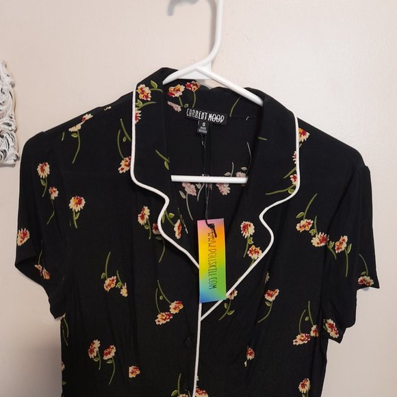 Rockabilly Lindy Bop Shirt Dress by Doll's Kill - Picture 2 of 3